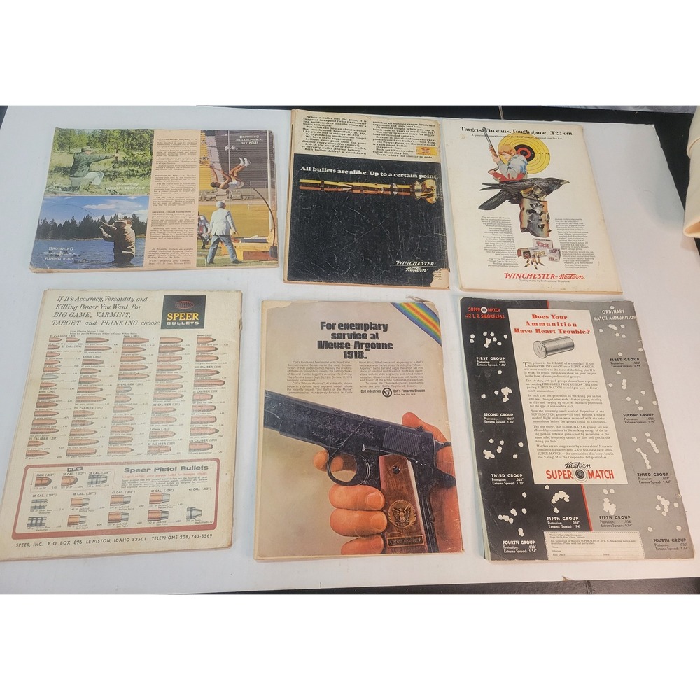 Vtg 1930-70s gun Handloader Magazines Browning Arms Catalog Lot of 6